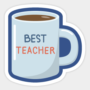 Best teacher coffee Sticker